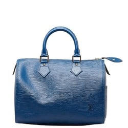 Louis Vuitton Epi Speedy 25 Handbag Boston Bag M43015 Toledo Blue Leather Women's LOUIS VUITTON