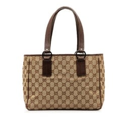Gucci GG Canvas Tote Bag Handbag 113019 Brown Women's GUCCI