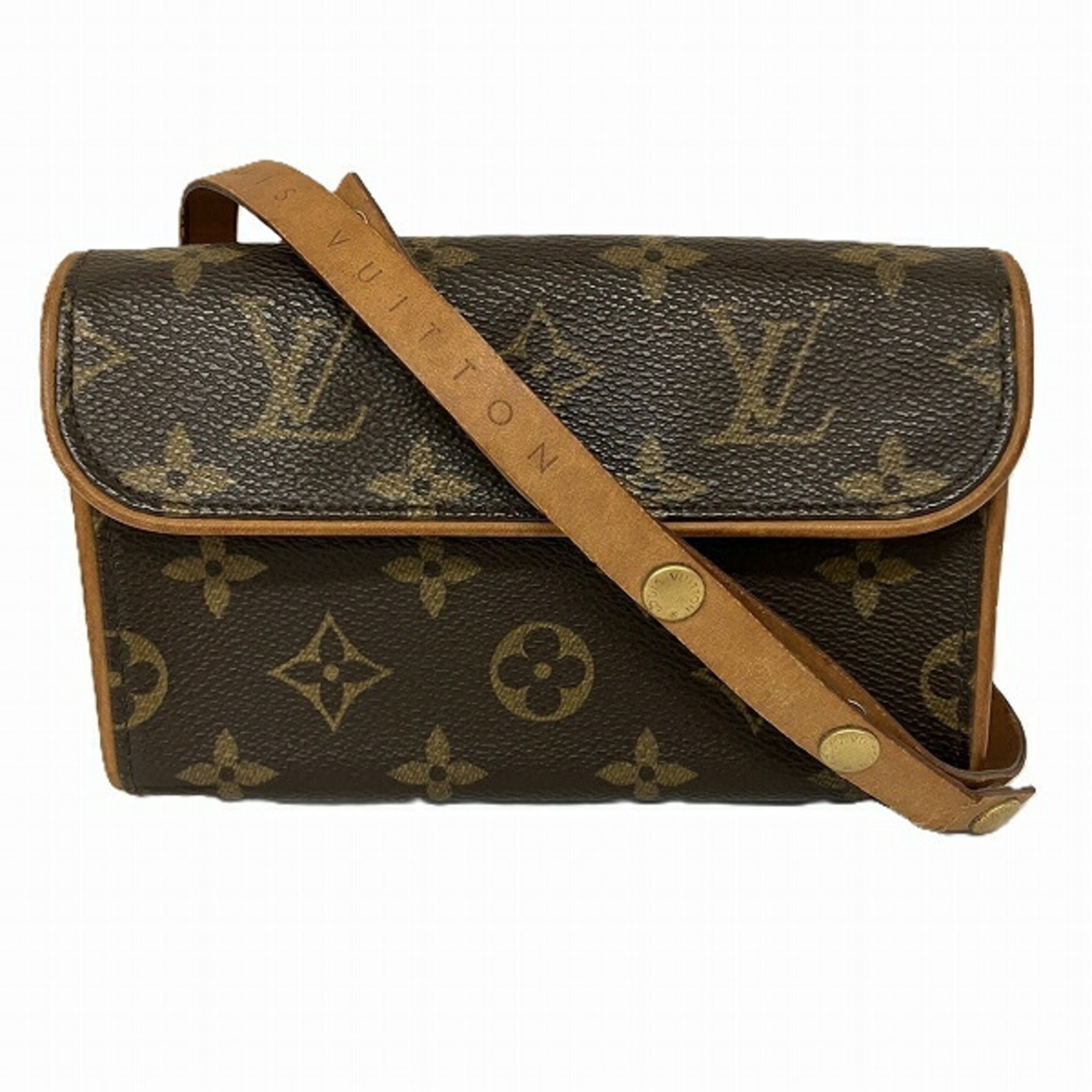 Louis Vuitton Monogram Pochette Florentine M51855 Bag Waist Pouch Women's