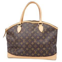 Louis Vuitton Tote Bag Monogram Lockit Horizontal M40104 Brown Ladies