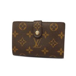 Louis Vuitton Wallet Monogram Portefeuille Viennese M61674 Brown Ladies