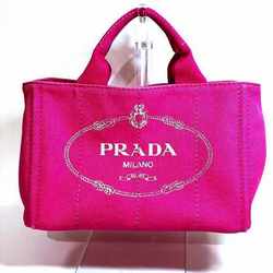 PRADA Canapa B2439G Pink Canvas Bag Tote for Women