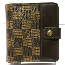 Louis Vuitton Damier Compact Zip N61668 Bi-fold Wallet Unisex