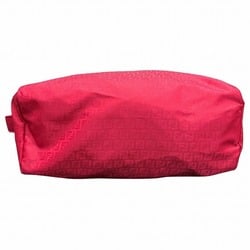 FENDI Zucchino Nylon Pink Accessory Pouch Women's Bag