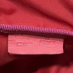 FENDI Zucchino Nylon Pink Accessory Pouch Women's Bag