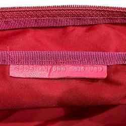 FENDI Zucchino Nylon Pink Accessory Pouch Women's Bag