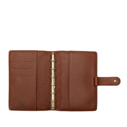 Louis Vuitton Monogram Agenda PM Notebook Cover Binder R20005 Brown PVC Leather Women's LOUIS VUITTON