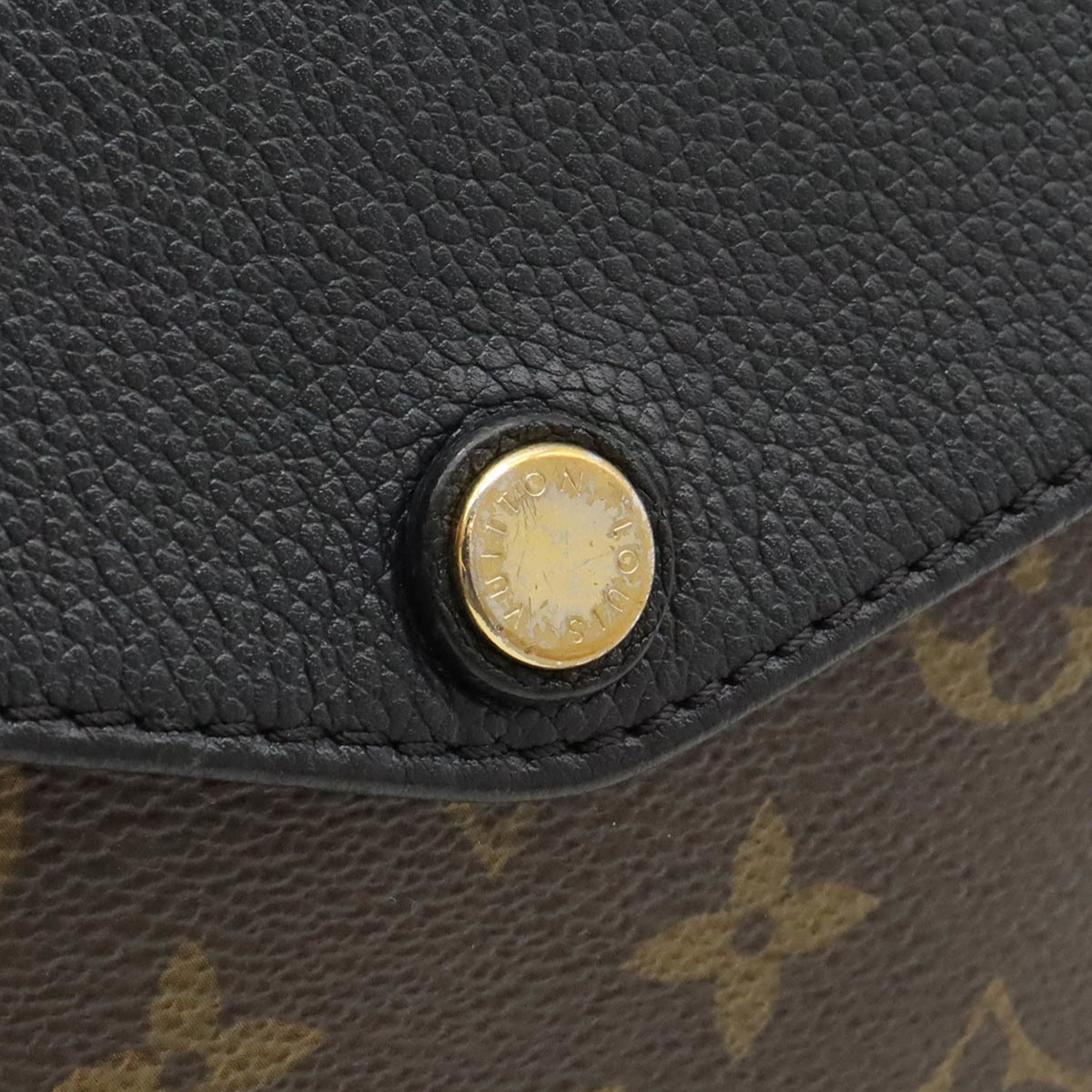 LOUIS VUITTON Louis Vuitton Monogram Twice Shoulder Bag Pochette Noir Black M50185