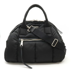 PRADA Prada Bomber Handbag Shoulder Bag Nylon NERO Black 1BB881