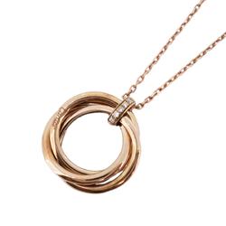 Cartier Trinity Necklace Limited Edition Diamond K18PG Pink Gold Ladies