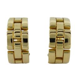 Cartier Earrings Maillon Panthere K18YG Yellow Gold Women's