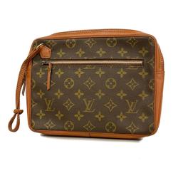 Louis Vuitton clutch bag Monogram Saxpo Brown Ladies