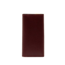 Cartier Must Line Key Case Wine Red Bordeaux Leather Women's CARTIER