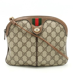 GUCCI Old Gucci GG Plus Sherry Line Shoulder Bag Pochette Clutch PVC Beige Mocha Brown 904.02.047