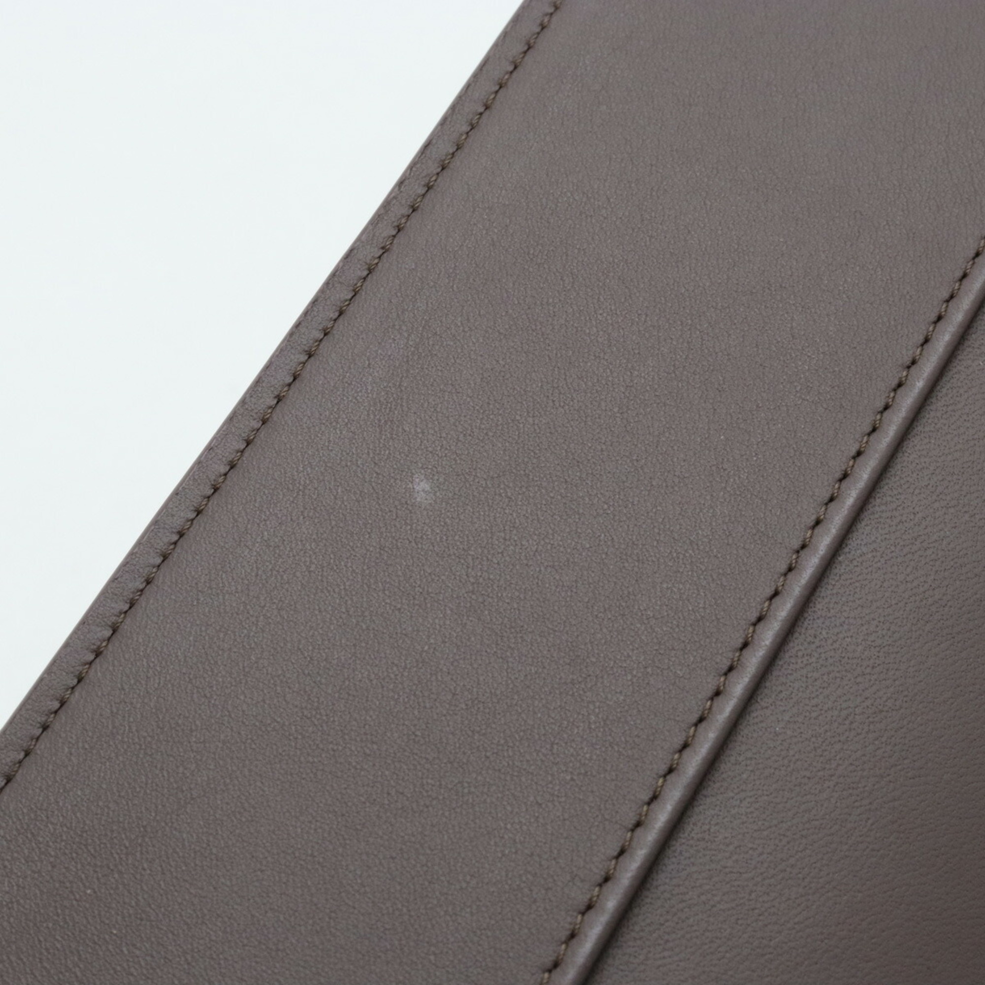 LOUIS VUITTON Louis Vuitton Monogram Book Cover Clemence Notebook Planner Grain Leather Chocolate Dark Brown GI0632