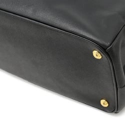PRADA SAFFIANO LUX Saffiano Handbag Shoulder Bag Leather NERO Black BN2274