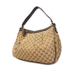 Gucci Shoulder Bag GG Canvas 232955 Brown Women's