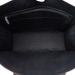 Berluti Ulis Small Handbag Tote Bag Black Brown PVC Leather Men's