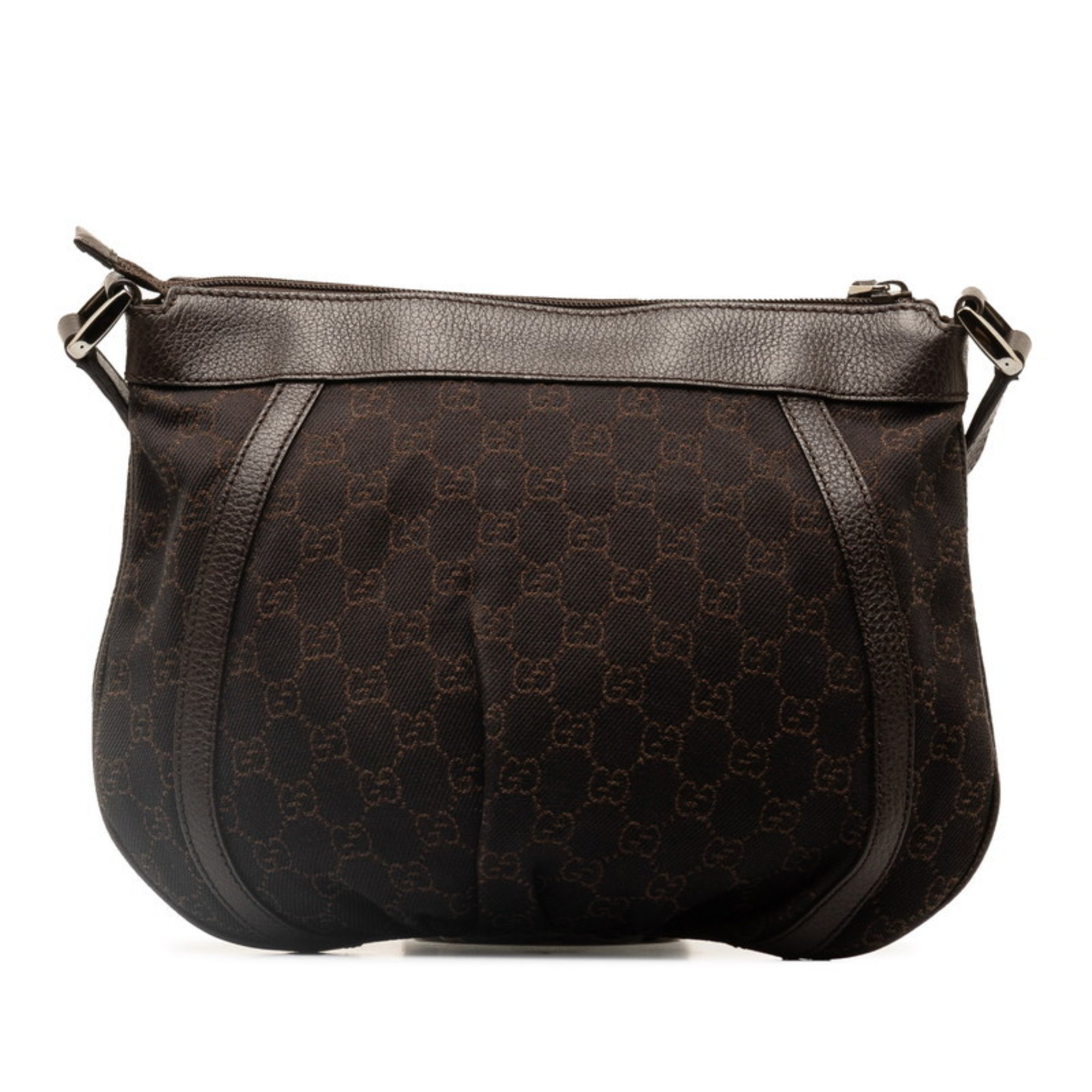 Gucci GG Canvas Abby Shoulder Bag 265691 Brown Leather Women's GUCCI