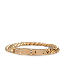 Hermes Kelly Gourmet 6P Diamond Bracelet Size: SH K18PG Pink Gold Women's HERMES