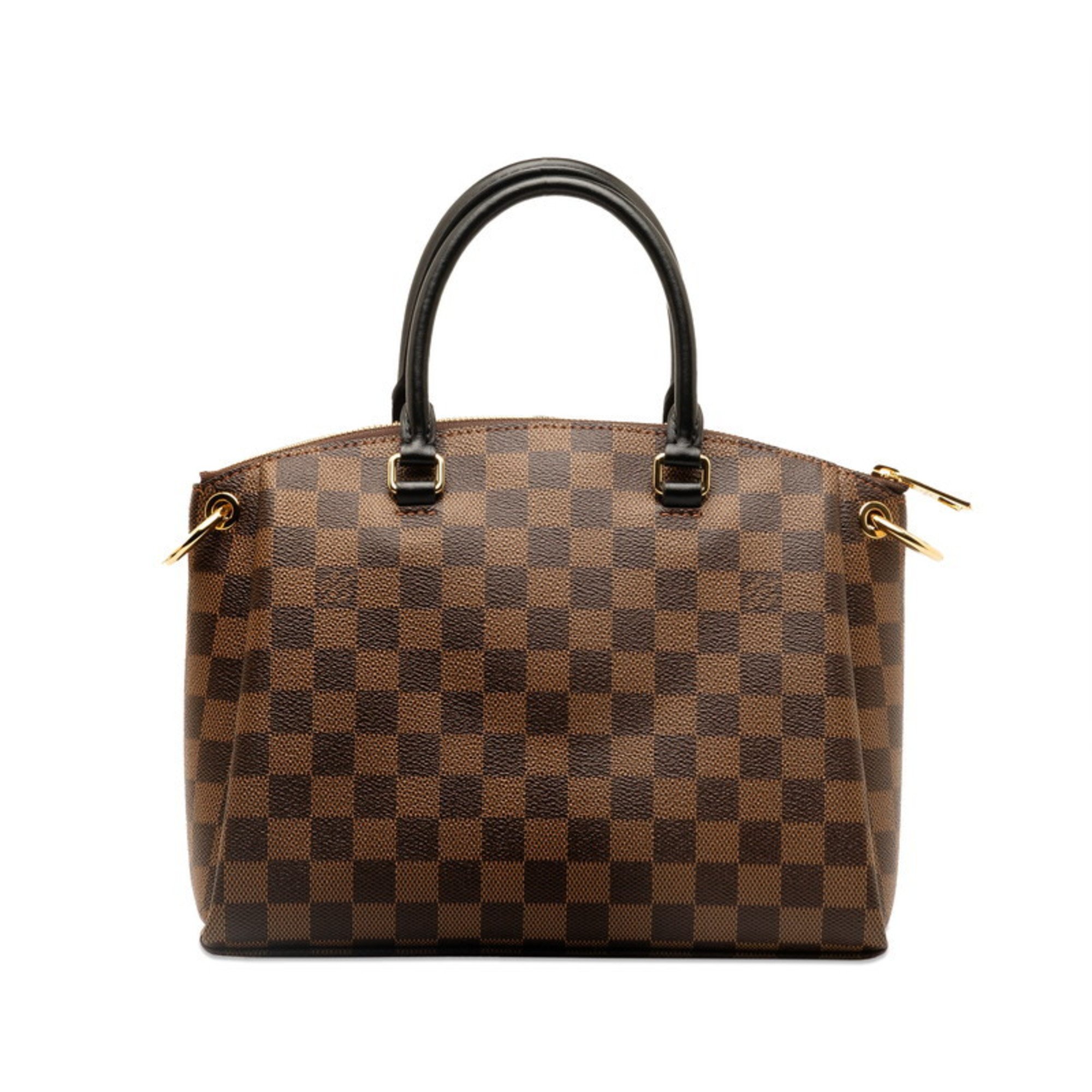 Louis Vuitton Damier Ebene Odeon PM Handbag Shoulder Bag N45282 Brown PVC Leather Women's LOUIS VUITTON