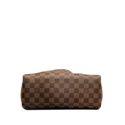 Louis Vuitton Damier Ebene Odeon PM Handbag Shoulder Bag N45282 Brown PVC Leather Women's LOUIS VUITTON