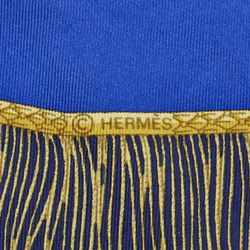 Hermes Carré 90 Poste et Cavalerie Saber Ornament Bag Scarf Muffler Navy Multicolor Silk Women's HERMES