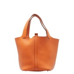 Hermes Picotin PM Handbag Orange Taurillon Clemence Women's HERMES