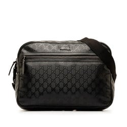 Gucci GG Imprime Shoulder Bag 211107 Black PVC Leather Women's GUCCI