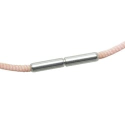 Hermes necklace silver pink metal women's HERMES