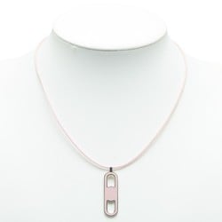 Hermes necklace silver pink metal women's HERMES