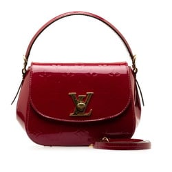 Louis Vuitton Monogram Vernis Pasadena Handbag Shoulder Bag M90943 Magenta Purple Gold Patent Leather Women's LOUIS VUITTON