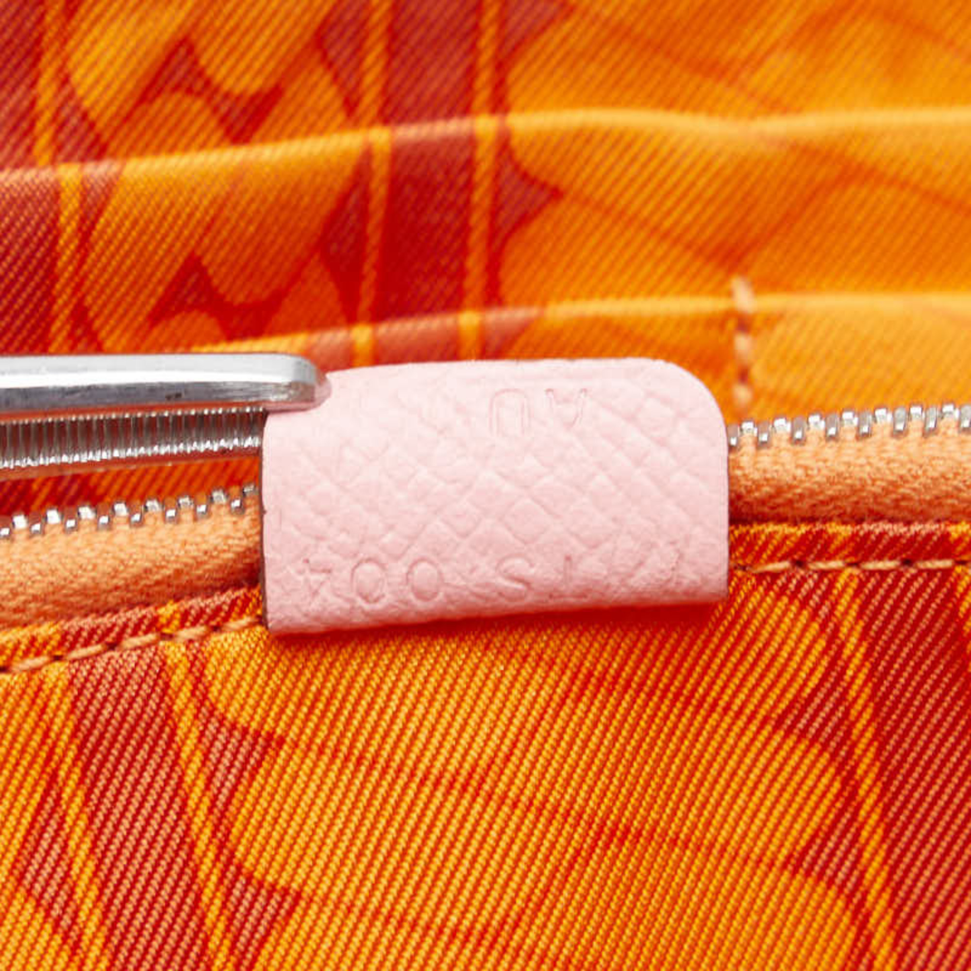 Hermes Azap Silkin Round Long Wallet Pink Epsom Silk Women's HERMES