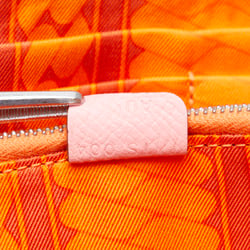 Hermes Azap Silkin Round Long Wallet Pink Epsom Silk Women's HERMES
