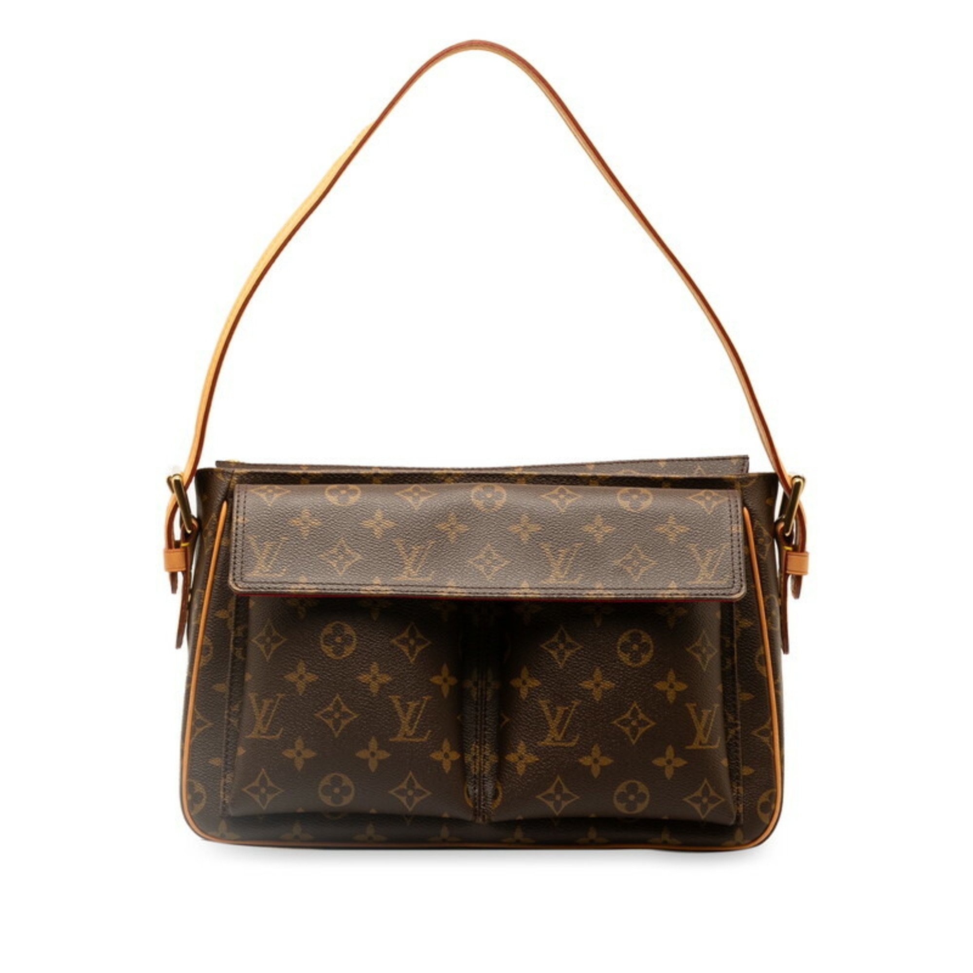 Louis Vuitton Monogram Vivacite GM Bag M51163 Brown PVC Leather Women's LOUIS VUITTON