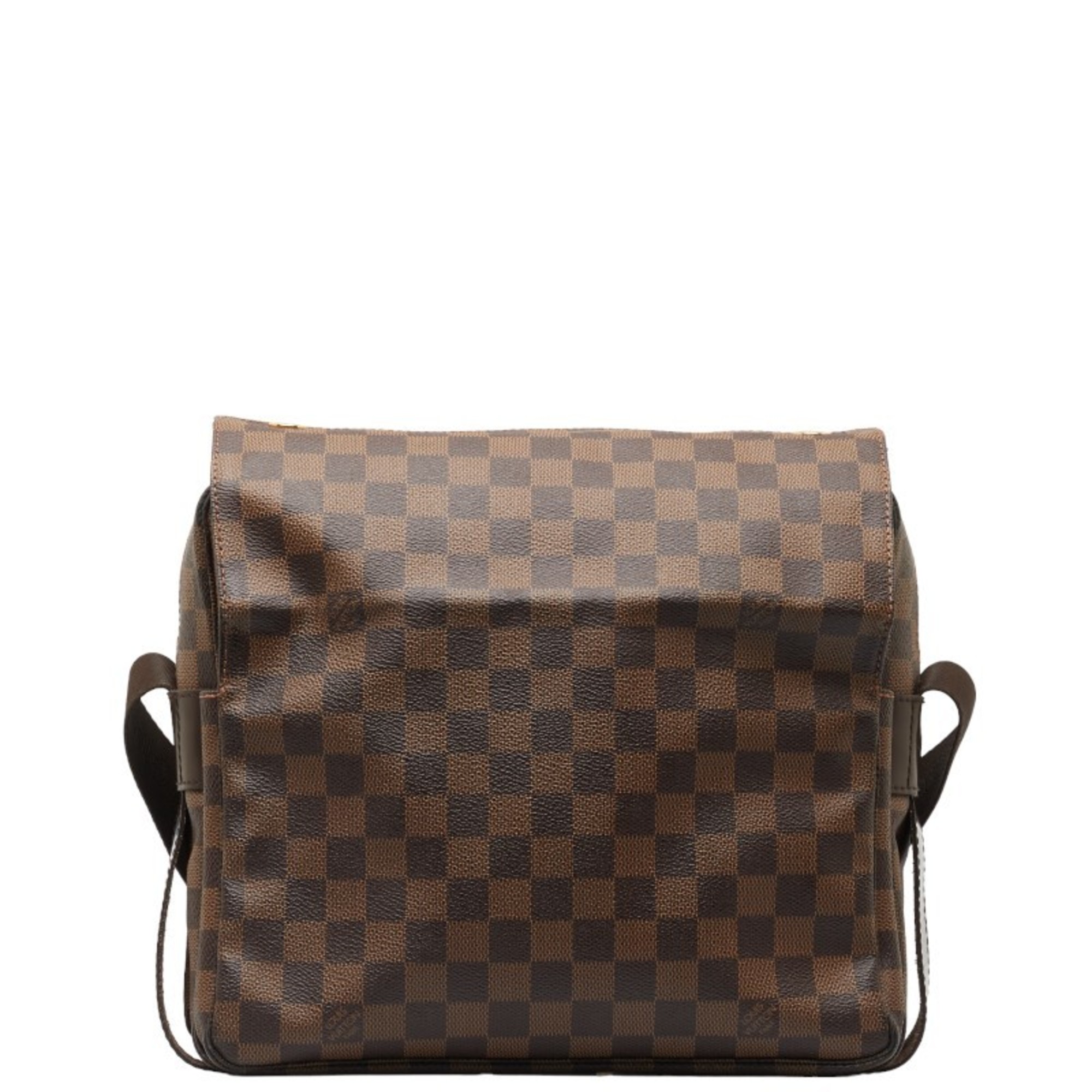 Louis Vuitton Damier Naviglio Shoulder Bag N45255 Brown PVC Leather Women's LOUIS VUITTON