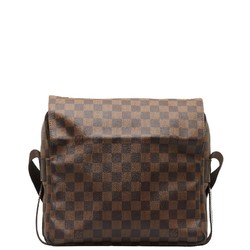 Louis Vuitton Damier Naviglio Shoulder Bag N45255 Brown PVC Leather Women's LOUIS VUITTON