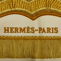 Hermes Carre 90 Poste et Cavalerie Saber Ornament Bag Scarf Muffler Ivory Multicolor Silk Women's HERMES