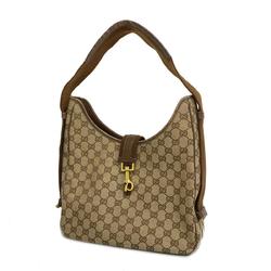 Gucci Shoulder Bag GG Canvas 92735 Brown Beige Women's