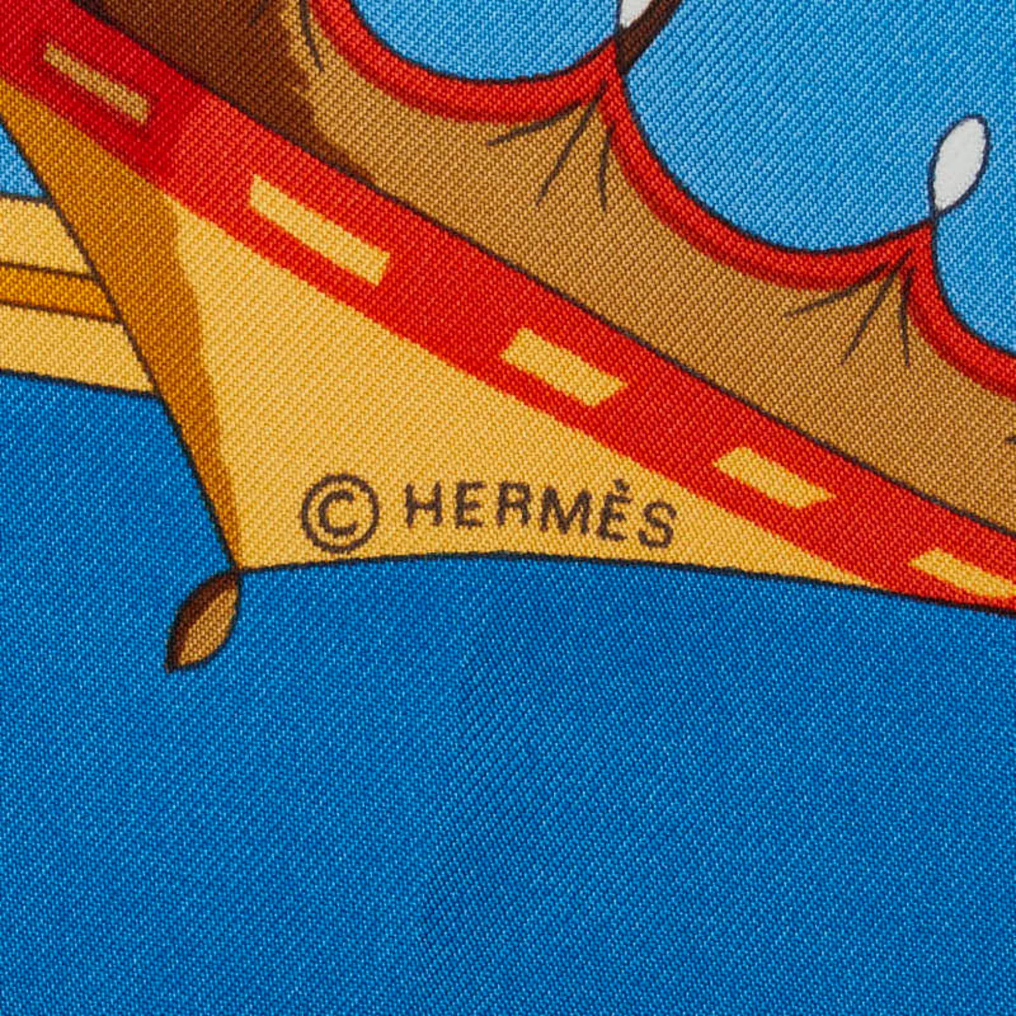 Hermes Carre 90 OMBRELLES ET PARAPLUIES Parasol and rain umbrella Scarf Muffler Beige Multi Silk Women's HERMES