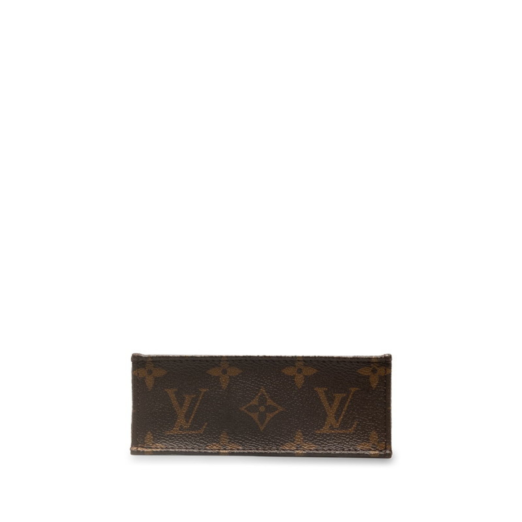 Louis Vuitton Monogram Petite Sac Plat Handbag Shoulder Bag M81295 Brown PVC Leather Women's LOUIS VUITTON