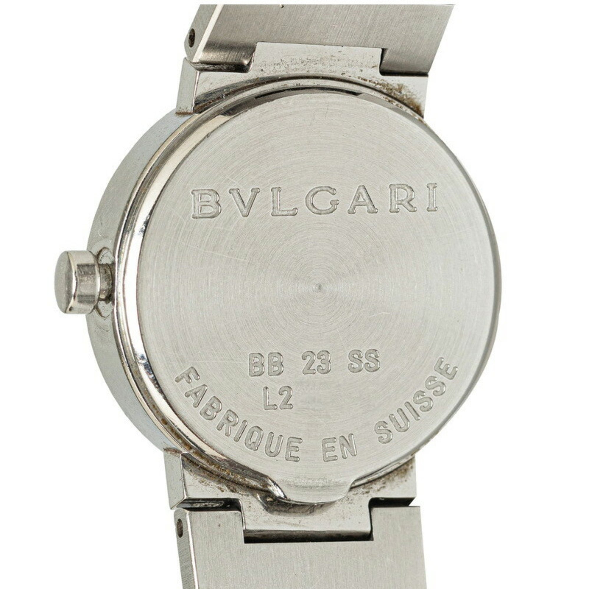 BVLGARI Watch BBL23BSSD Quartz Black Dial Stainless Steel Women's