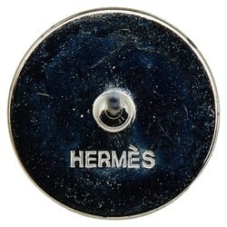 Hermes Eclipse Earrings Silver Purple Metal Women's HERMES