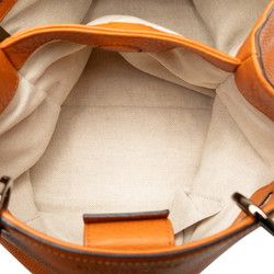 Gucci Bamboo Shopper Small Handbag Shoulder Bag 336032 Orange Leather Women's GUCCI