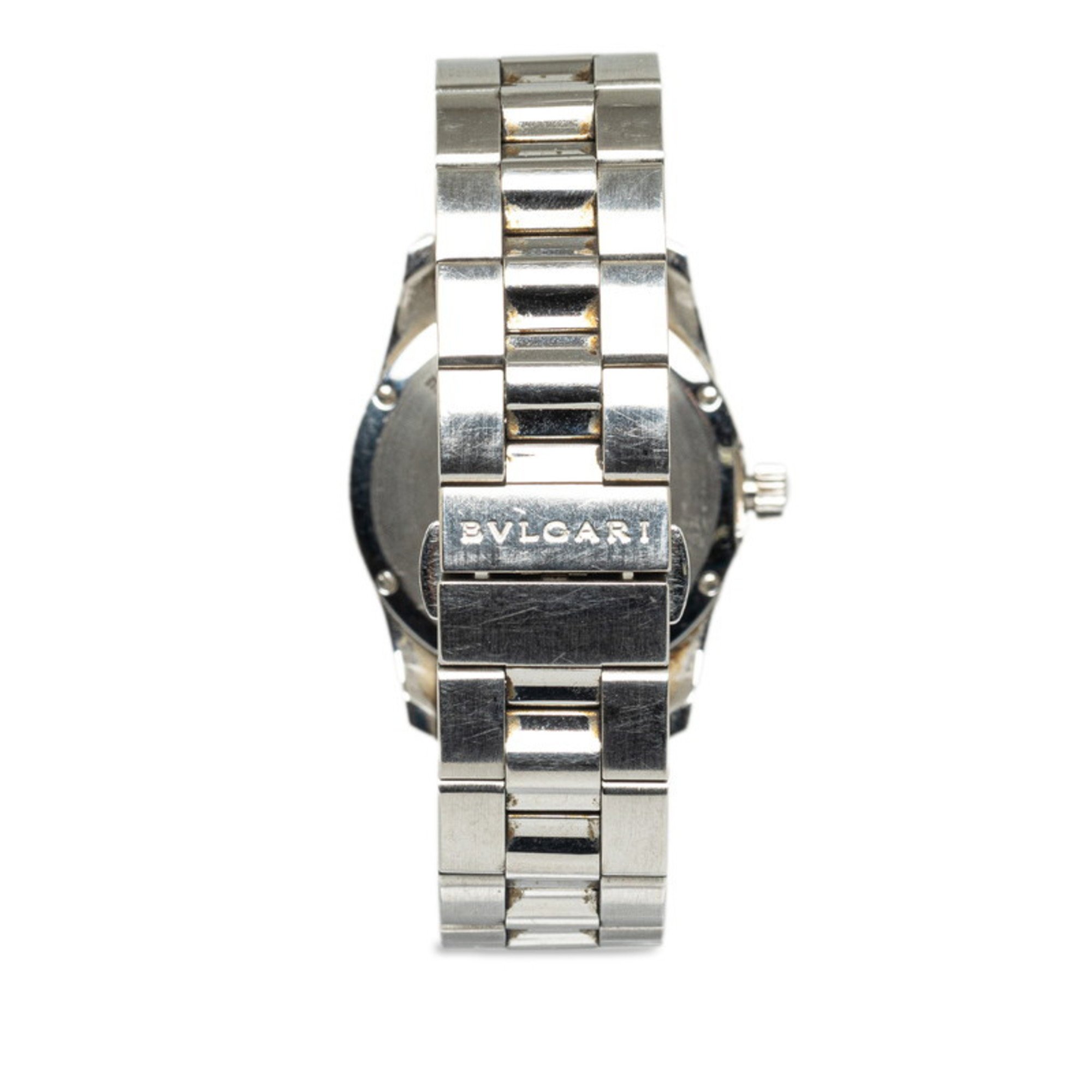 BVLGARI Solotempo Watch ST30S Quartz Black Dial Stainless Steel Women's