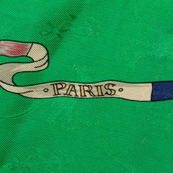 Hermes Carre 90 LE GEOGRAPHE Geographer Scarf Muffler Green Multicolor Silk Women's HERMES
