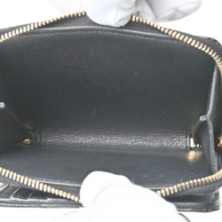 Saint Laurent Cassandra Matelasse Compact Zip Around Wallet 668288 Black B-155595