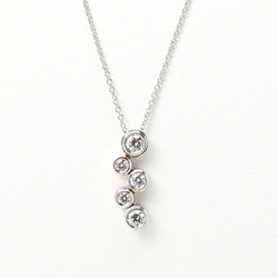 Tiffany & Co. Bubble Pendant Necklace Pt950 Diamond 5P 41cm L-155555