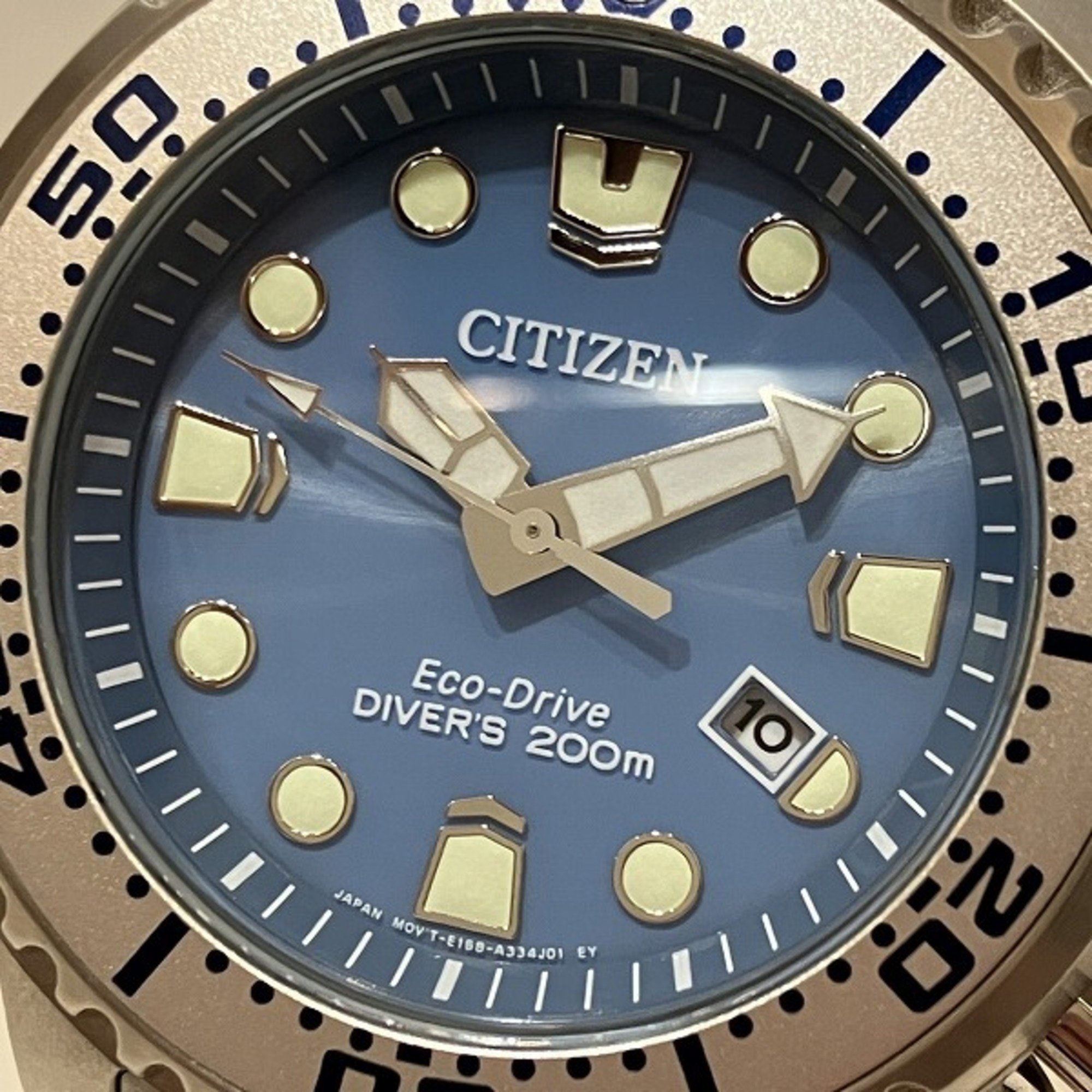 Citizen Promaster Diver's Date E168-A14ST0C Radio Solar Watch Men's