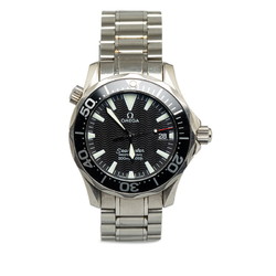OMEGA Seamaster 300 Professional Watch 2262.50 Quartz Black Dial Stainless Steel Ladies